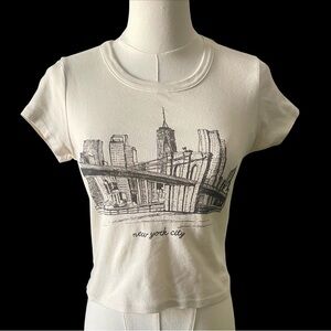 NYC Skyline Baby Tee by Altar’d State, sz S, NWT